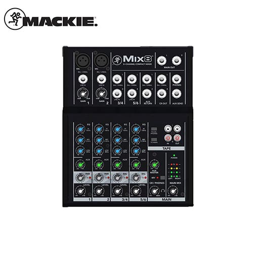 MACKIE(맥키) Mix8 /8채널 컴팩트믹서 / 아날로그소형 믹서 EQ