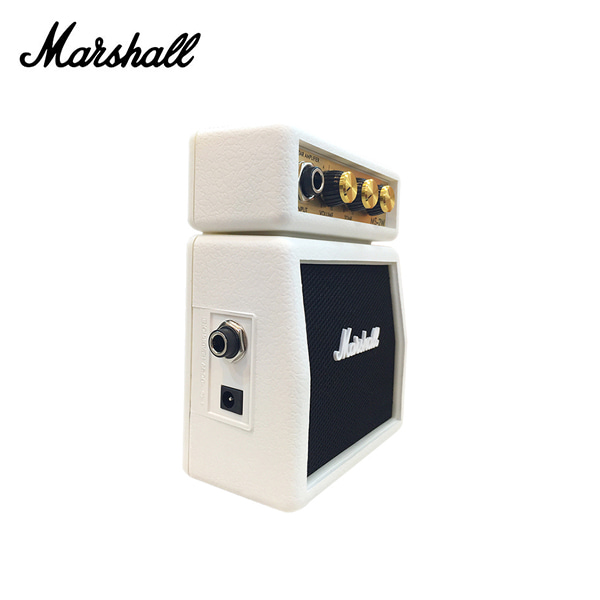 Marshall(마샬) 휴대용 기타 미니앰프 MS-2W(White) 깜찍한 앰프