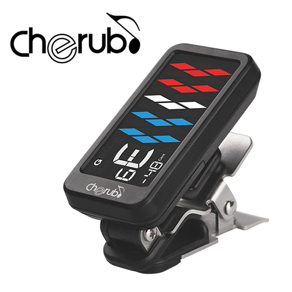 Cherub Clip-On Tuner / 고감도 클립튜너 5~6현 베이스 튜닝 가능 (WST-905)