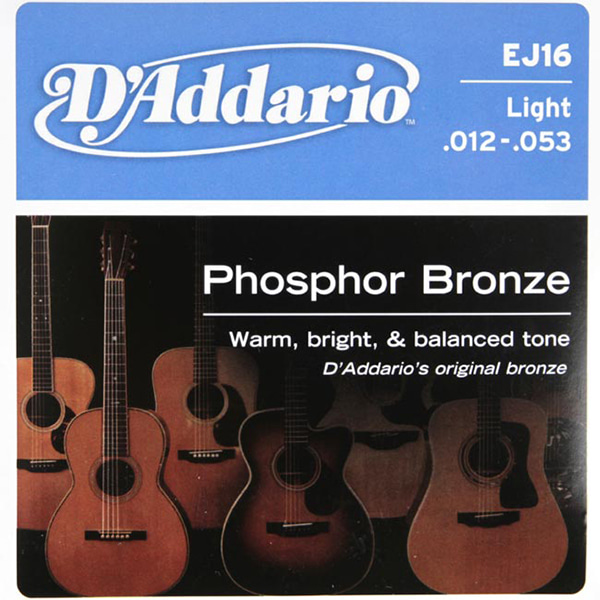 Daddario Phosphor Bronze EJ16 (012-053) 다다리오 통기타줄