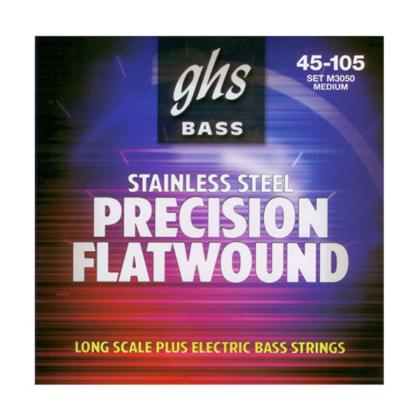 GHS PRECISION FLATS M3050 (045-105) 스테인리스 플렛와운드 베이스기타줄