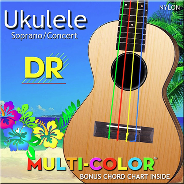 DR Ukulele Multi Color Srtings / 우쿨렐레 컬러 스트링 (MC2624)
