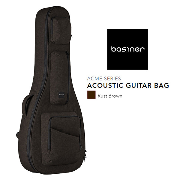 Basiner Acoustic Guitar Case - Rust Brown (ACME-AC)