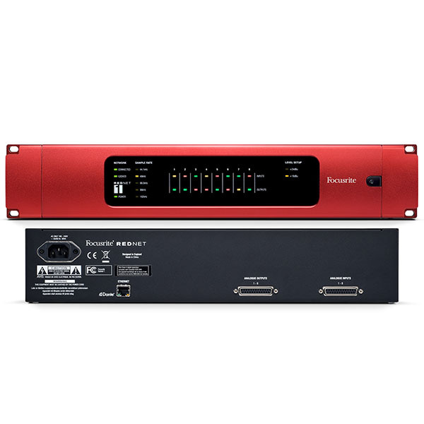 Focusrite RedNet 1 아나로그 8인 8아웃 ADC/DAC Ethernet Audio Interfaces