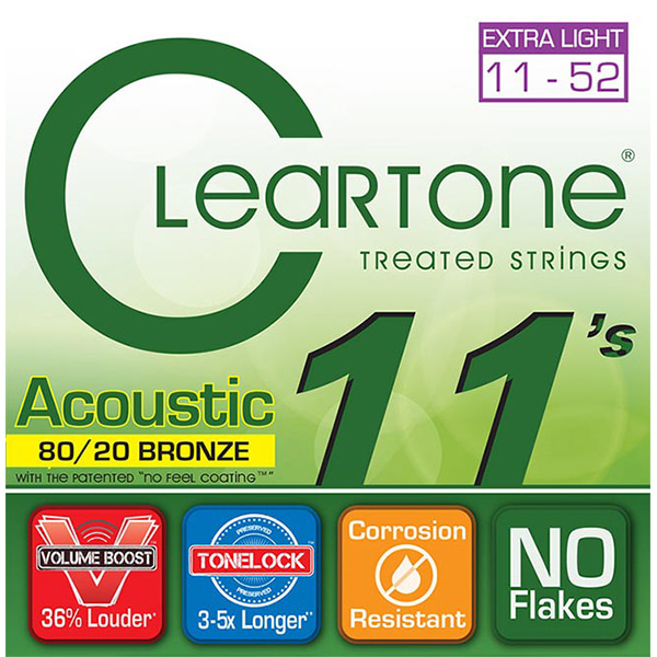 Cleartone 80/20 BRONZE ACOUSTIC 11-52 (7611) 클리어톤 통기타 스트링