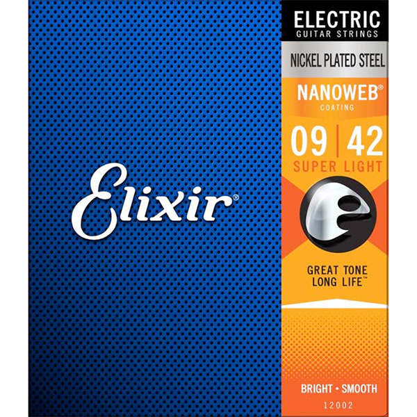 Elixir Electric NANOWEB Super Light (009-042) / 엘릭서 나노웹 일렉기타줄 [12002]