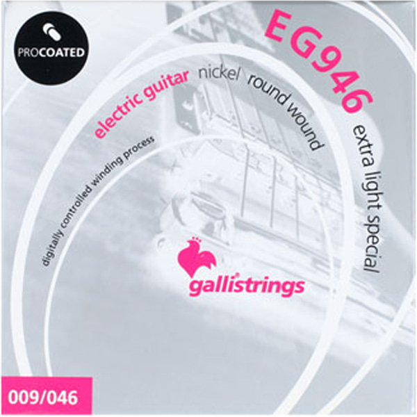 Galli String EG946 ProCoated Ex.Light 니켈일렉기타줄(009-046)