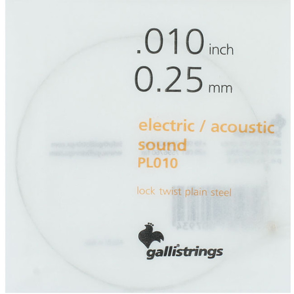 Galli String ProCoated Electric&amp;Acoustic 코팅 낱줄 010(PL010)