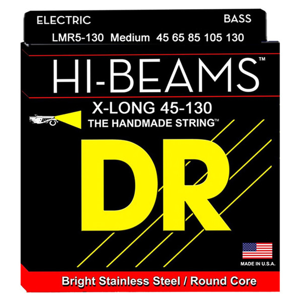 DR Hi Beam Stainless Round core Long Scale 베이스줄 LMR5-130 (045-130)