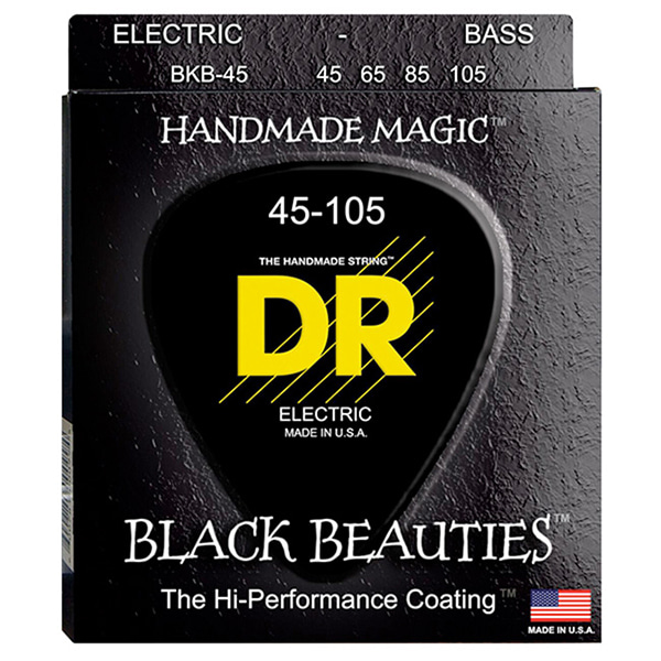 DR Black Beautles 045-105 블랙 코팅 스테인레스 베이스 스트링 (BKB-45)
